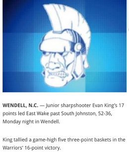 Sharpshooter Evan King's 17 points led EW